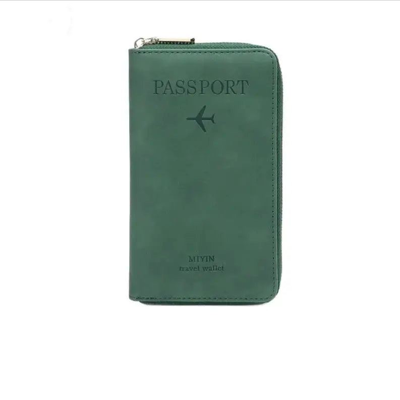 Passeport Couverture et Porte-Cartes RFID Kaki