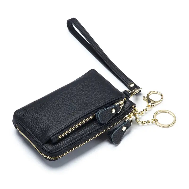 Petit Porte Monnaie Porte-Carte Femme Noir