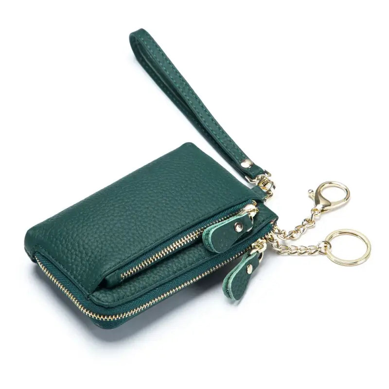Petit Porte Monnaie Porte-Carte Femme Vert