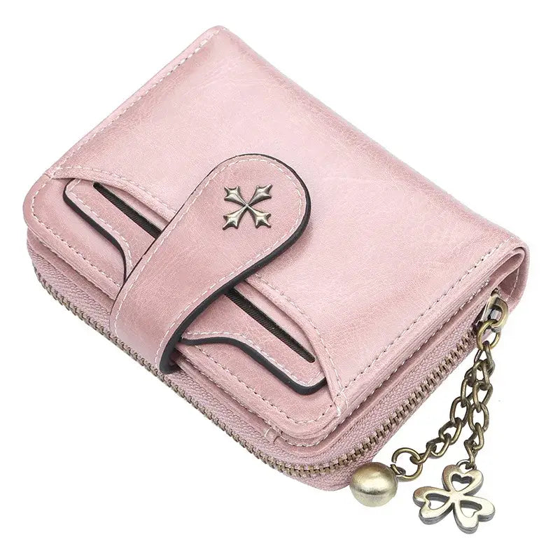 Petit Portefeuille Femme Rose