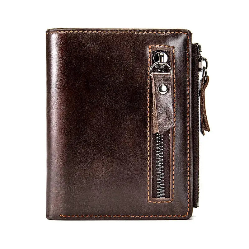 Petit Portefeuille Homme Marron