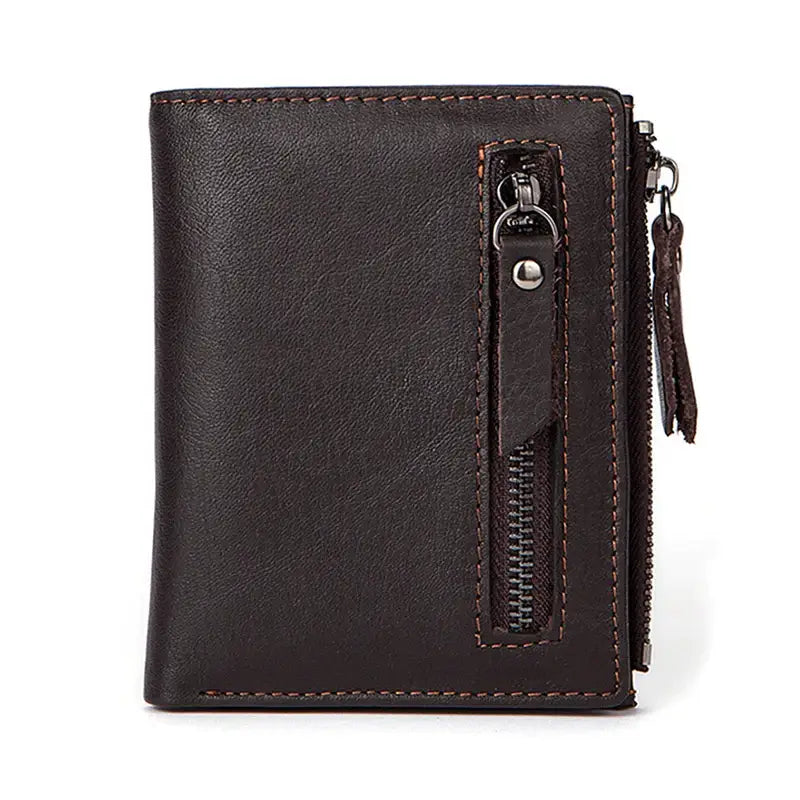 Petit Portefeuille Homme Marron foncé