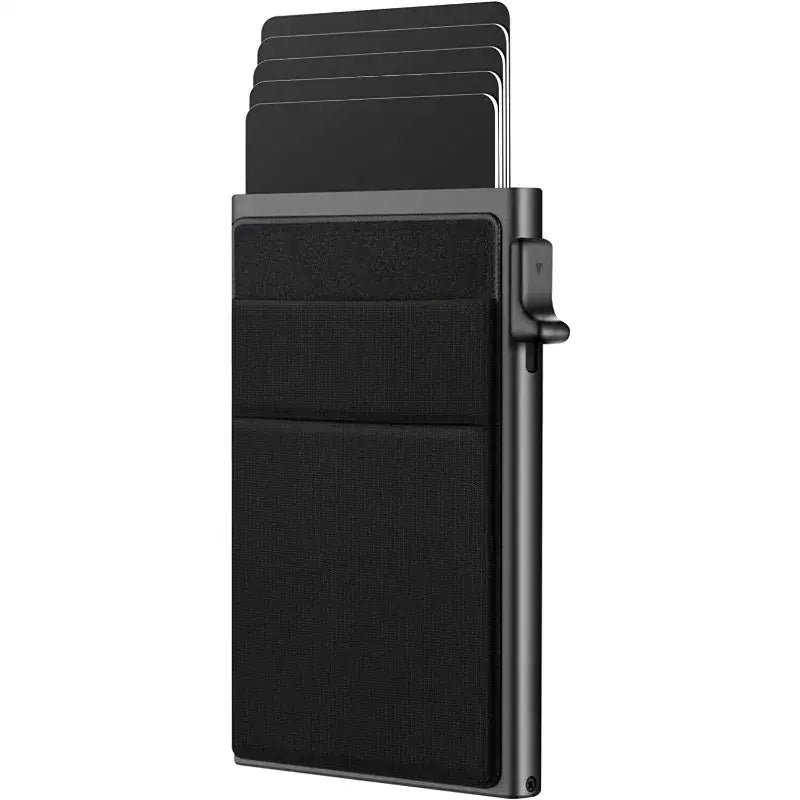 Etui carte bancaire anti piratage 6 cartes billets en cuir crème