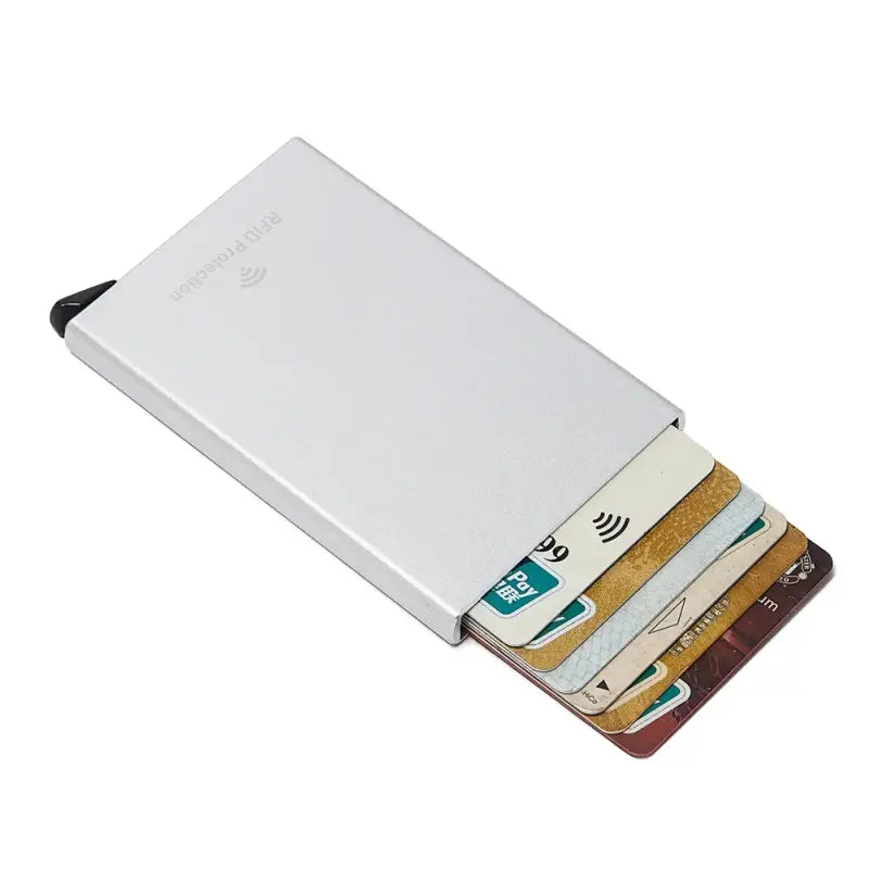 Porte-Carte Anti RFID Métal Gris