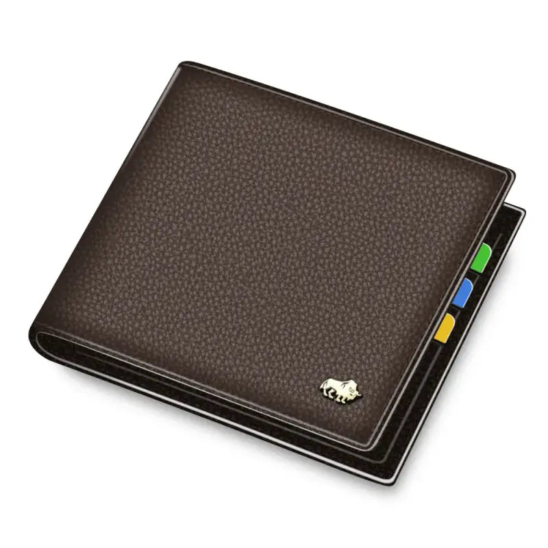 Porte-Carte Cuir Homme Marron foncé