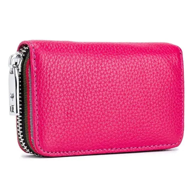 Porte-Carte de Crédit Zip Fushia