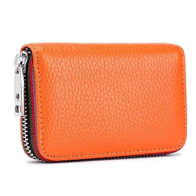 Porte-Carte de Crédit Zip Orange