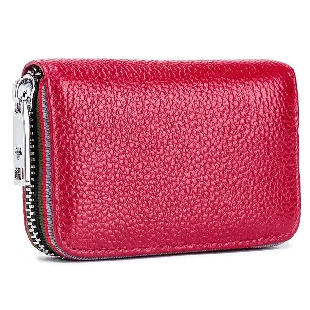 Porte-Carte de Crédit Zip Rouge