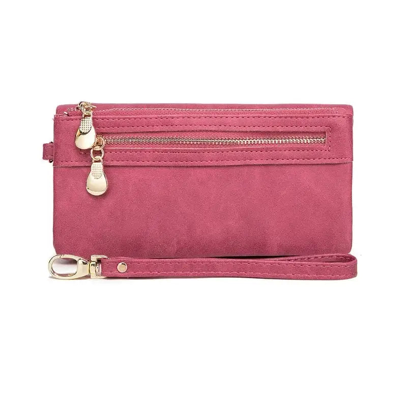 Porte-Carte Femme avec Fermeture Rose