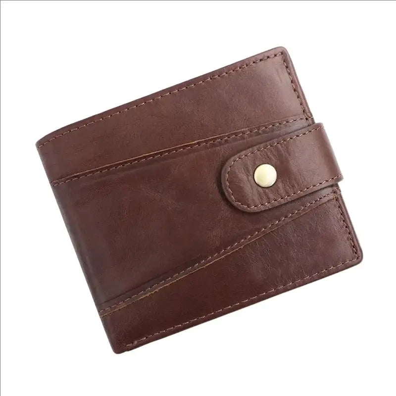 Porte-Carte Homme Cuir Marron foncé