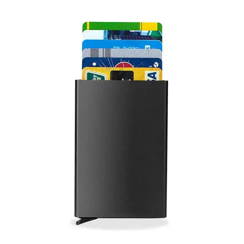 Porte-Carte Métallique Noir