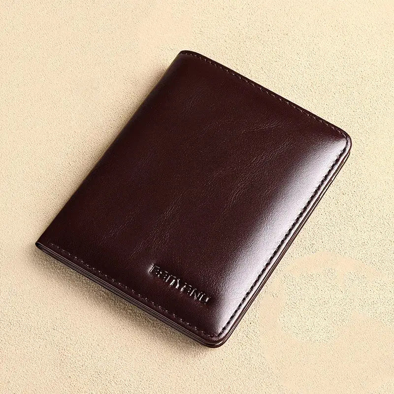 Porte-Carte Portefeuille Homme Marron foncé