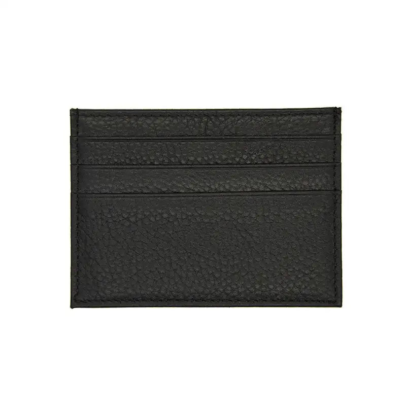 Porte-Cartes Cuir 4 Poches Noir