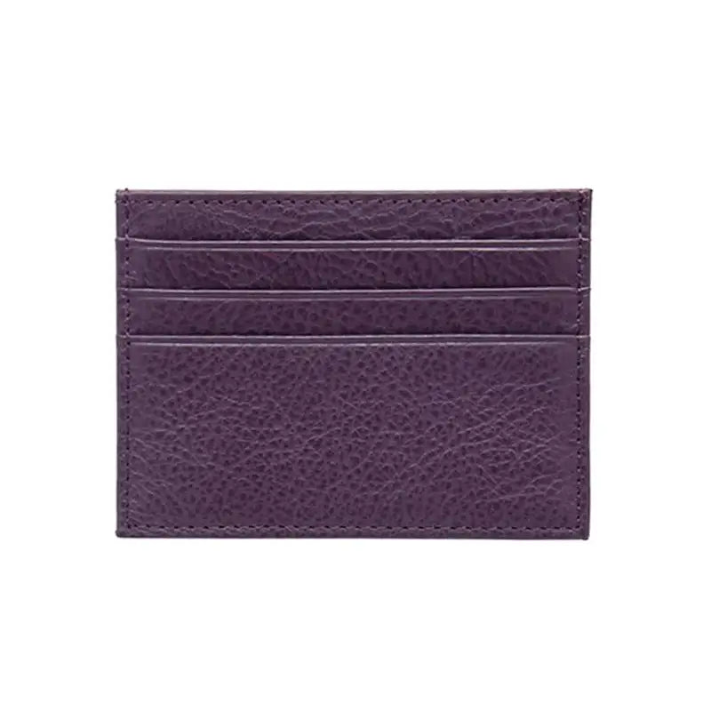 Porte-Cartes Cuir 4 Poches Violet