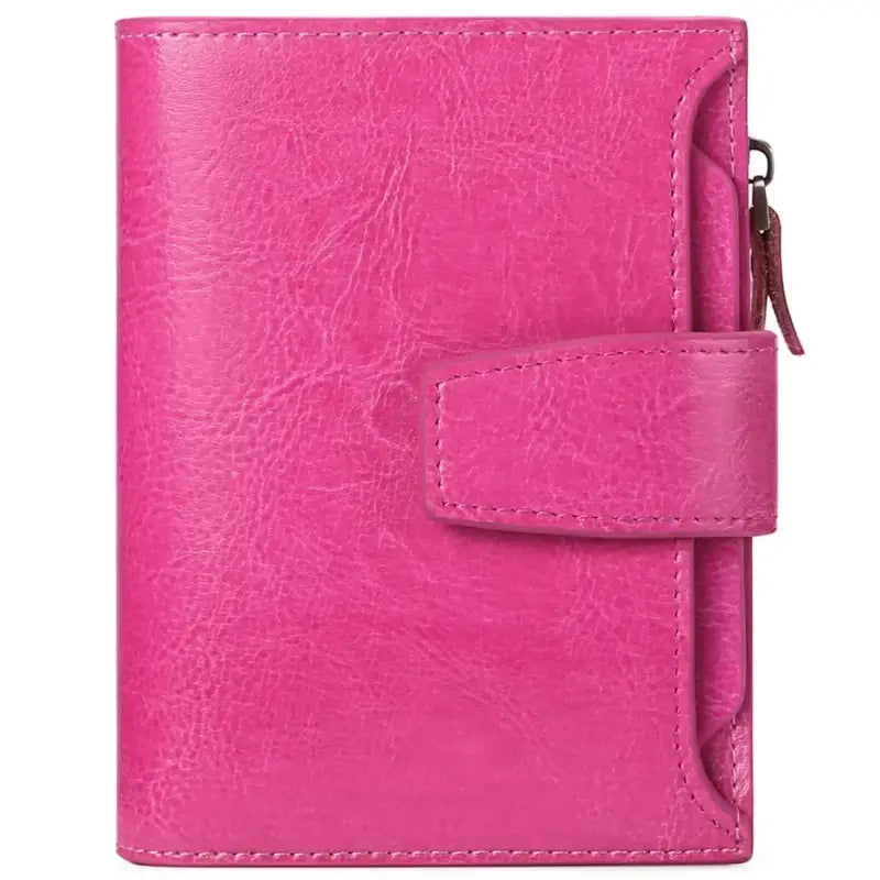 Porte-Cartes Cuir Femme Fushia