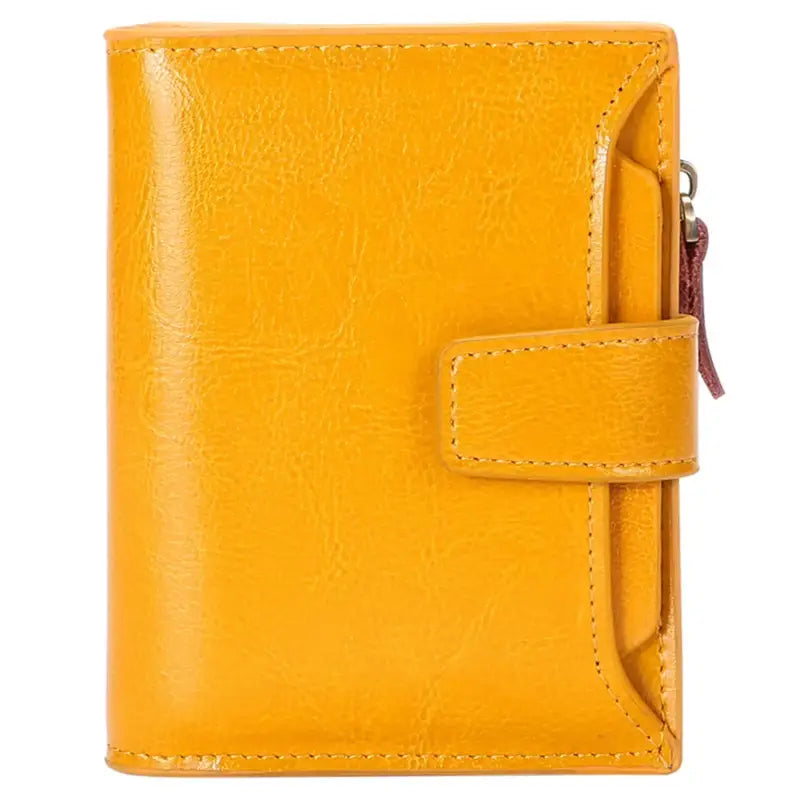 Porte-Cartes Cuir Femme Jaune