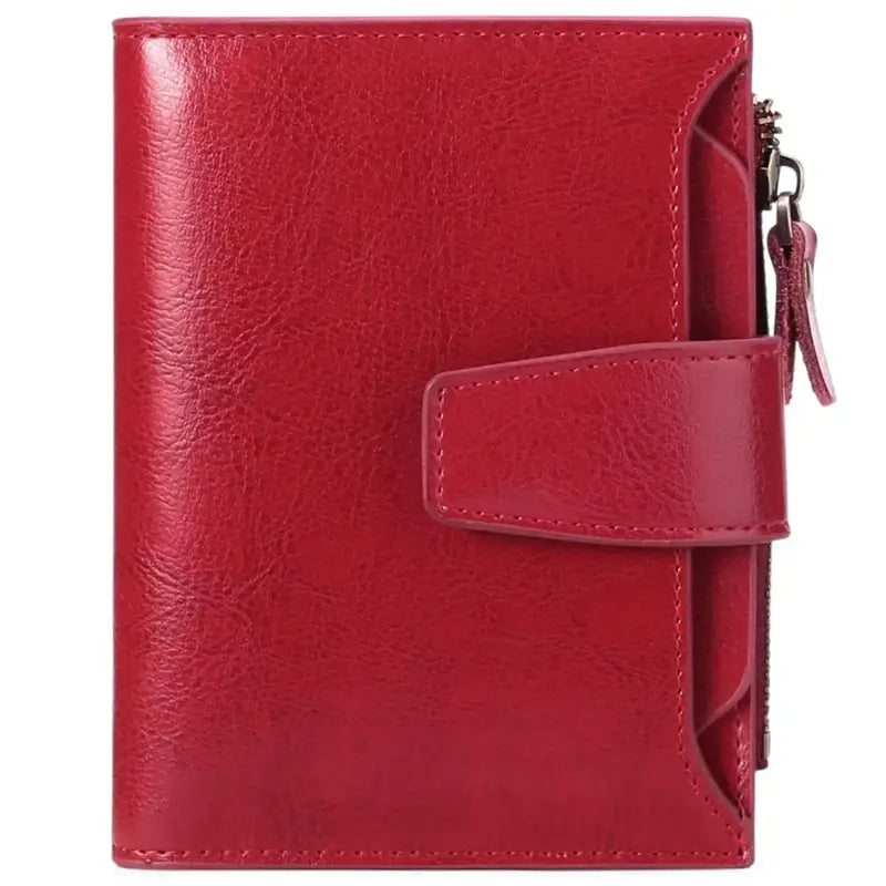 Porte-Cartes Cuir Femme Rouge