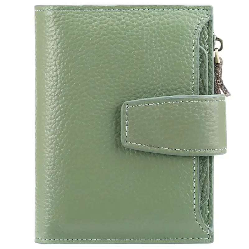 Porte-Cartes Cuir Femme Sauge