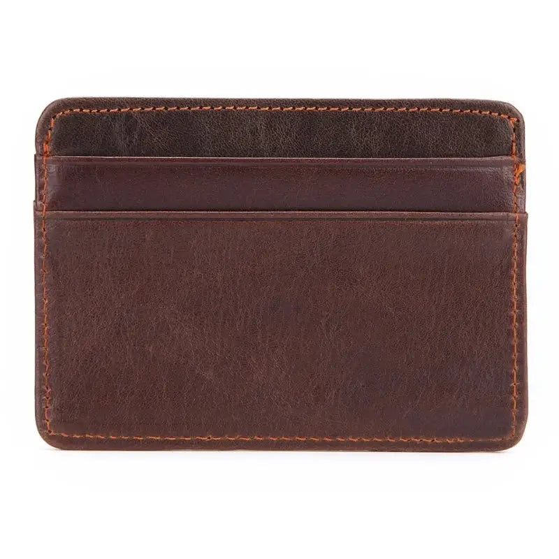 Porte-Cartes de Credit pour Homme Marron foncé