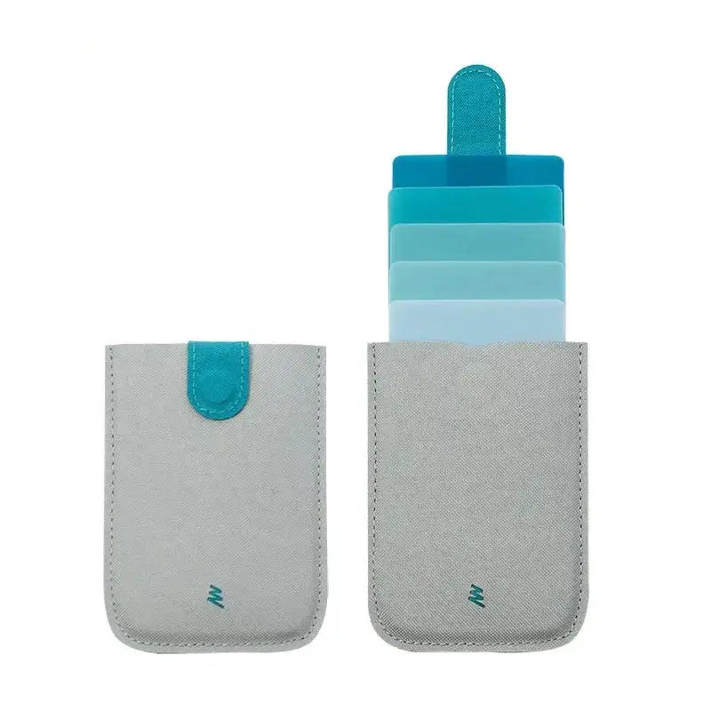 Porte-Cartes Microfibre Bleu