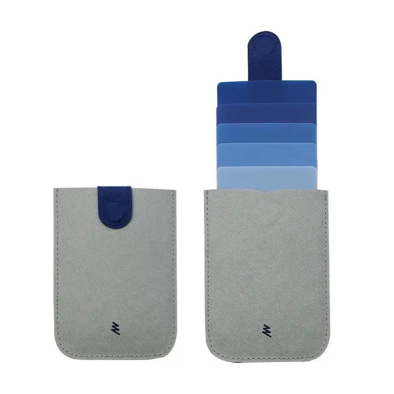 Porte-Cartes Microfibre Bleu foncé