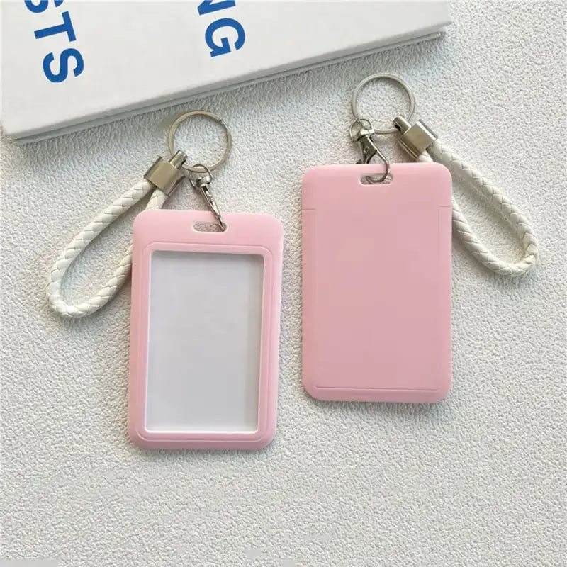 Porte Clé Carte Rose