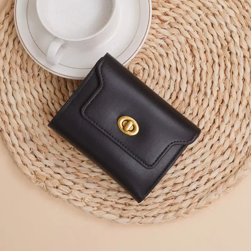 Porte-Monnaie Carte Femme Noir
