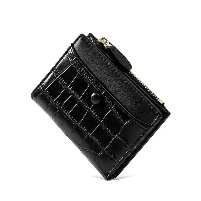 Porte Monnaie et Carte Femme Noir
