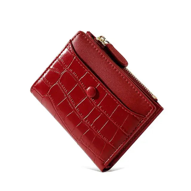 Porte Monnaie et Carte Femme Rouge