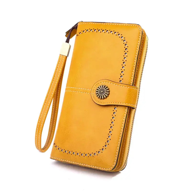 Porte Monnaie Portefeuille Femme Jaune