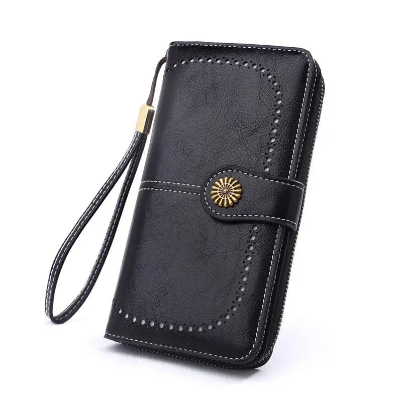 Porte Monnaie Portefeuille Femme Noir