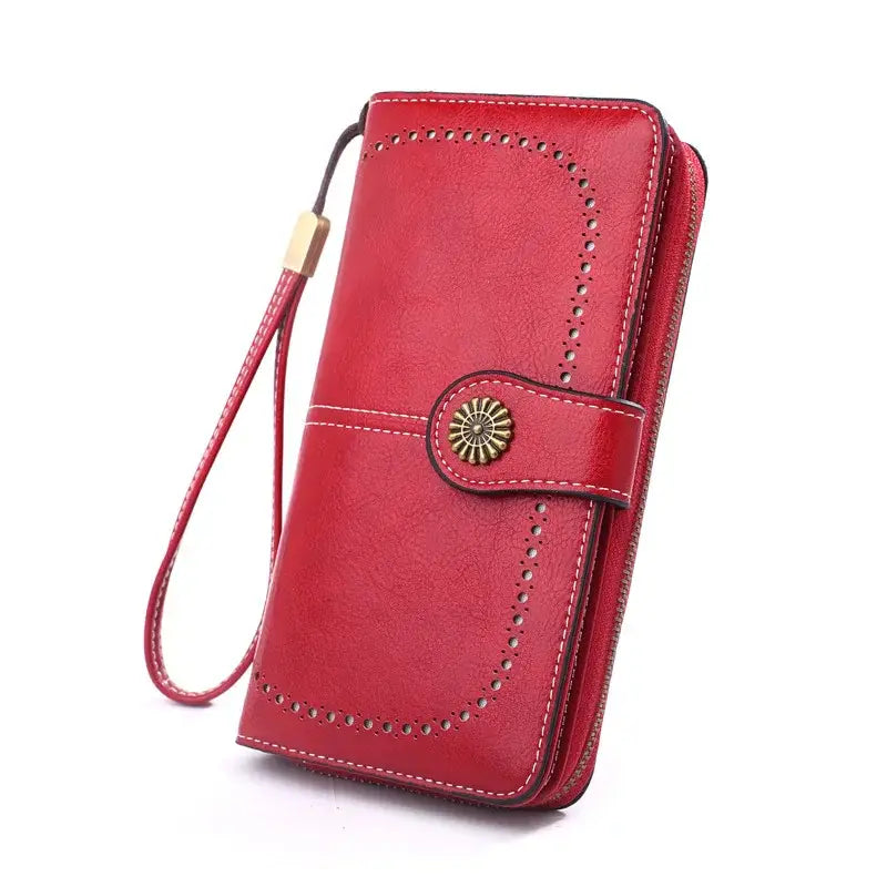 Porte Monnaie Portefeuille Femme Rouge