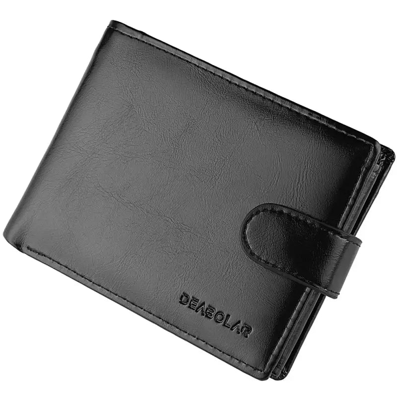 Portefeuille 3 Volets Homme Noir