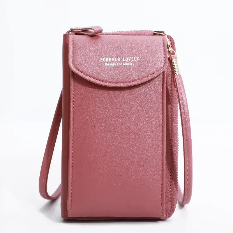 Portefeuille Bandoulière Femme Rose