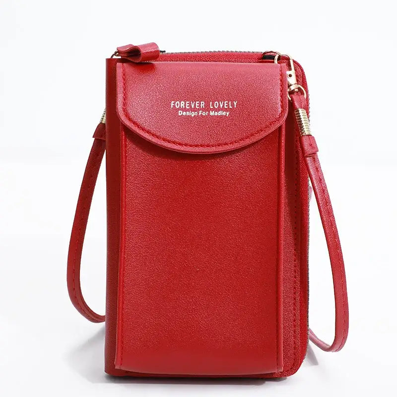 Portefeuille Bandoulière Femme Rouge