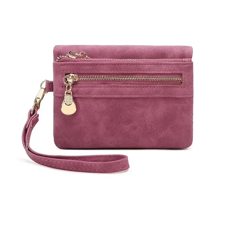 Portefeuille Compact Femme Rose