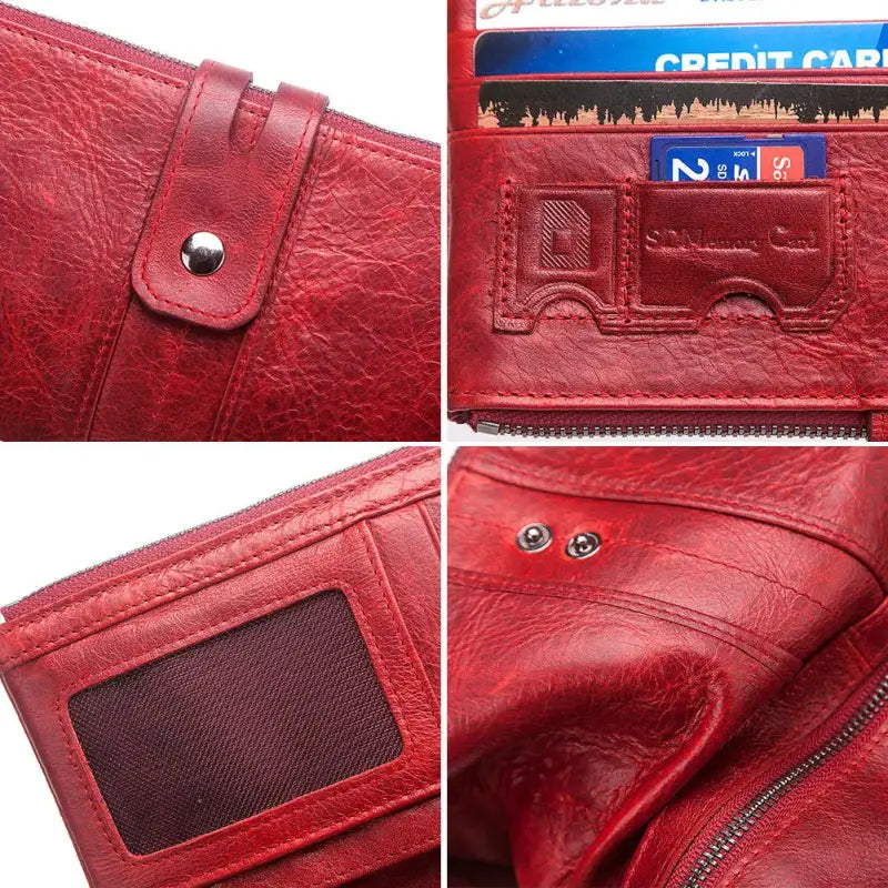 Portefeuille Femme Cuir Souple