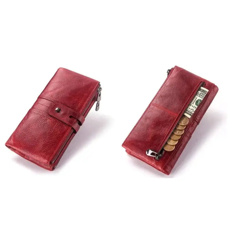 Portefeuille Femme Cuir Souple