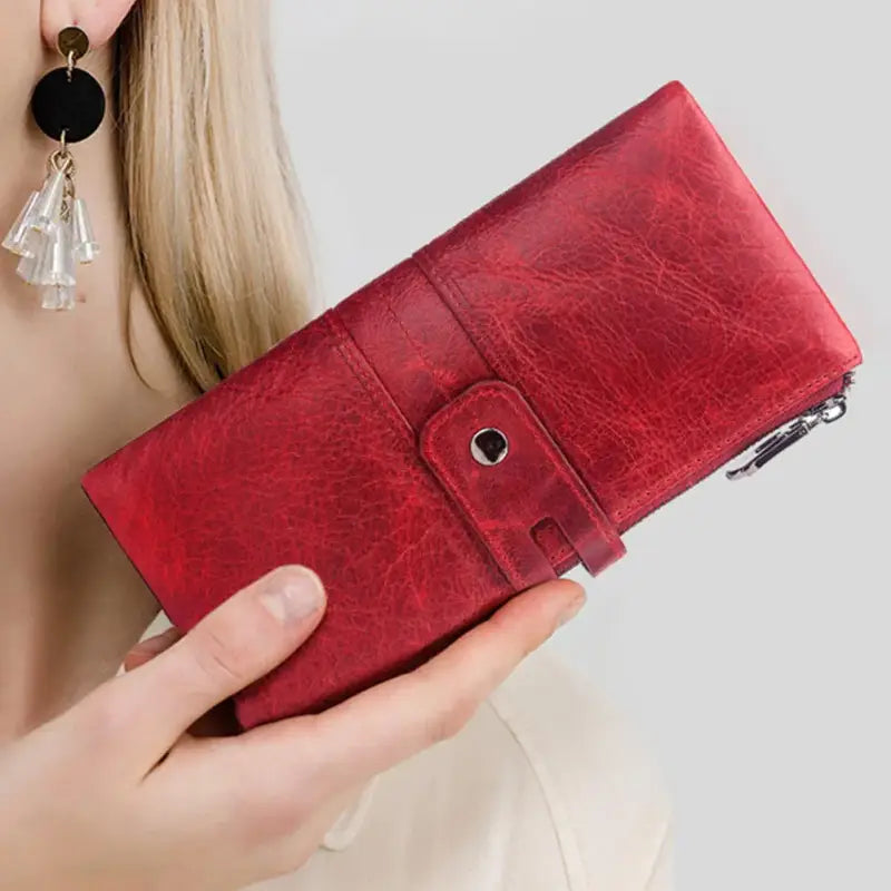 Portefeuille Femme Cuir Souple
