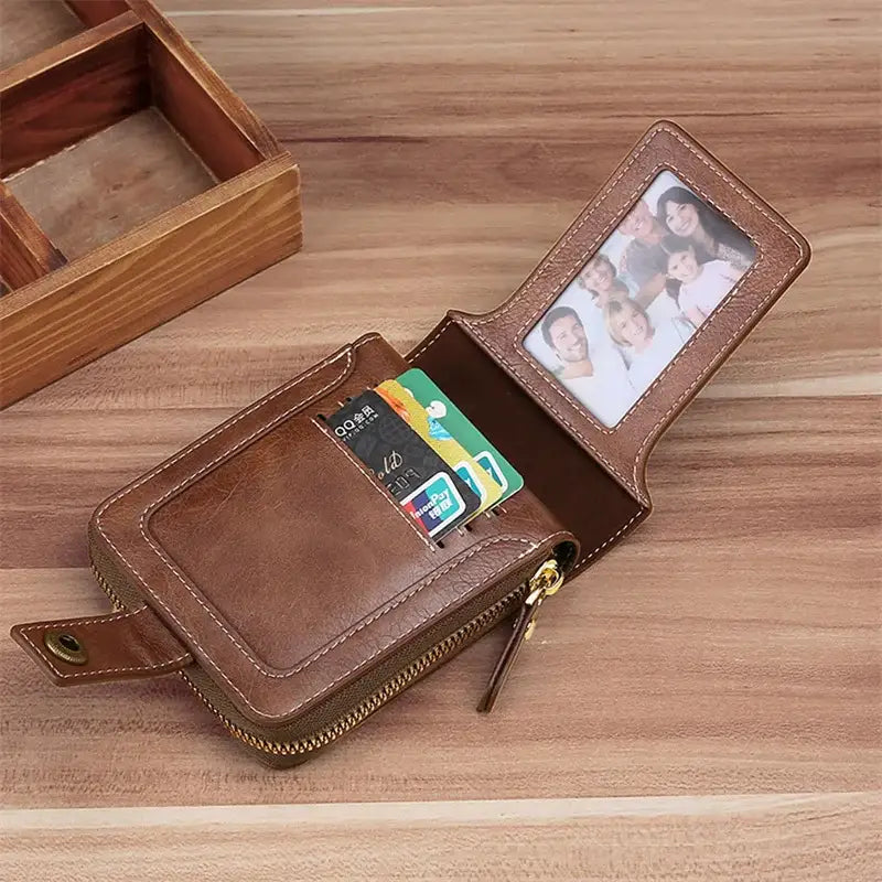 Portefeuille Homme Fermeture Éclair
