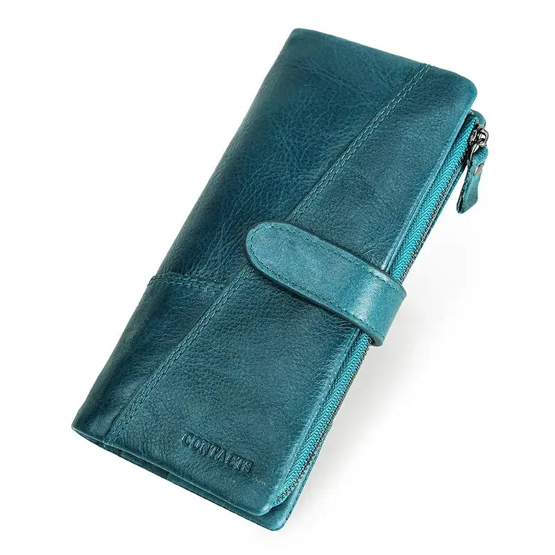 Portefeuille Homme Long Bleu