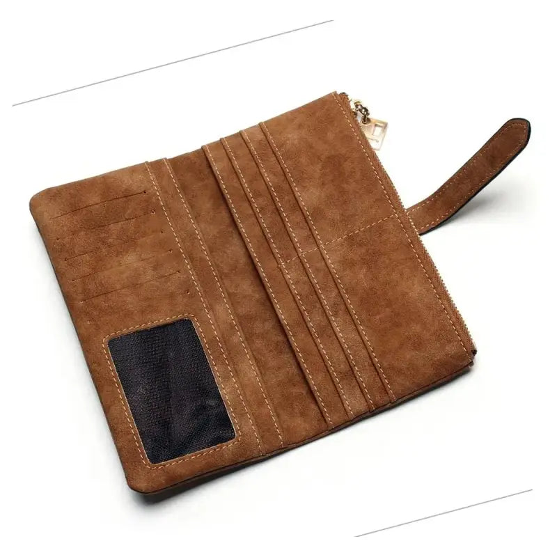 Portefeuille Porte-Carte Femme Daim