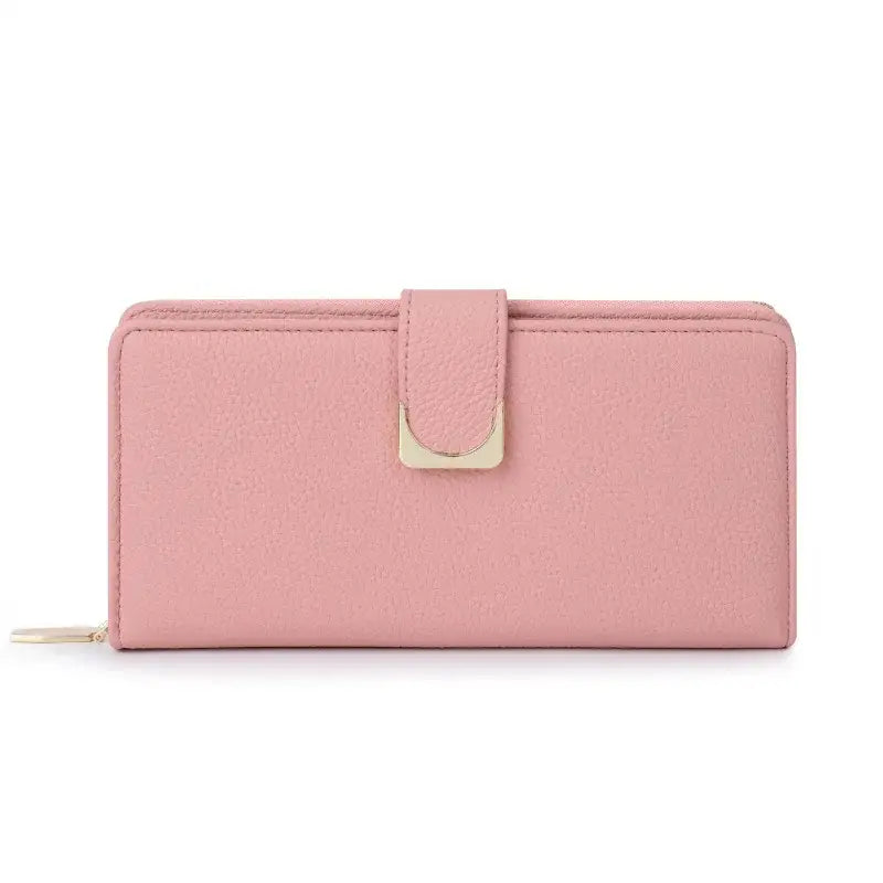 Portefeuille Porte Cartes Femme Uni Rose