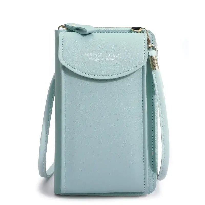 Sac Portefeuille Telephone Femme Bleu ciel