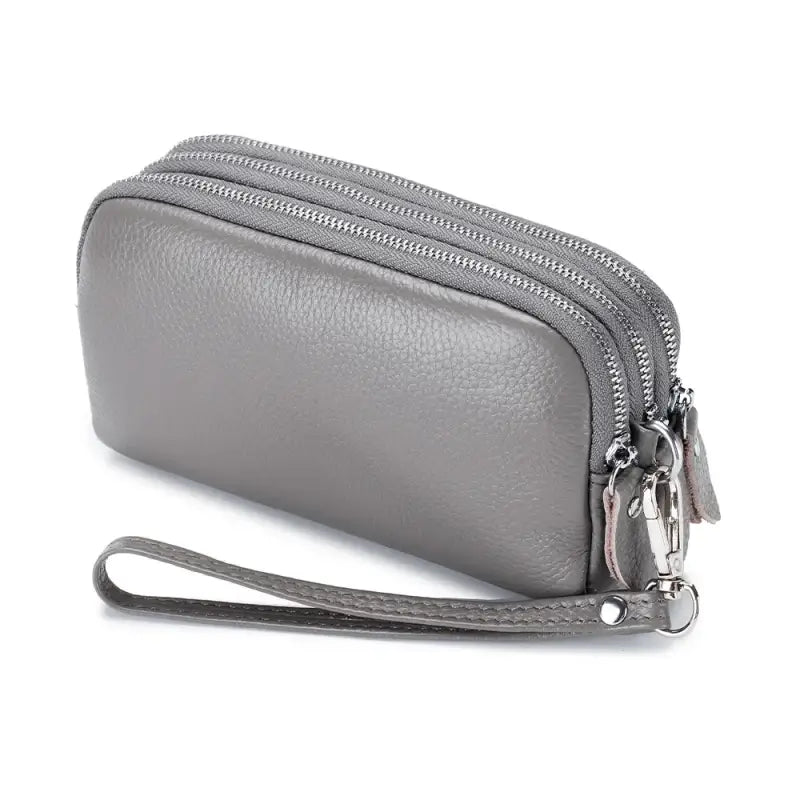 Sacoche Portefeuille Femme Gris