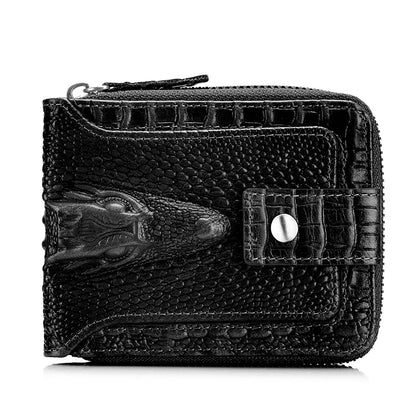 Portefeuille Homme Cuir Effet Crocodile 5