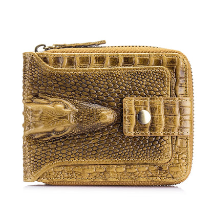 Portefeuille Homme Cuir Effet Crocodile 6
