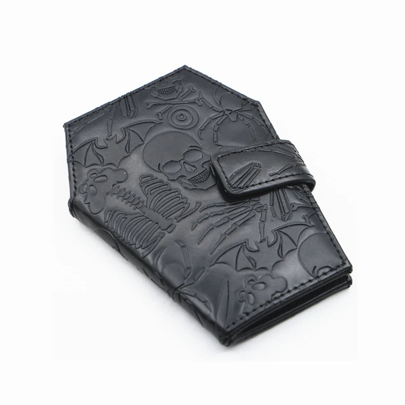 Portefeuille Tête de Mort Gothique