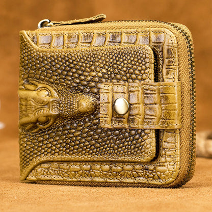 Portefeuille Homme Cuir Effet Crocodile