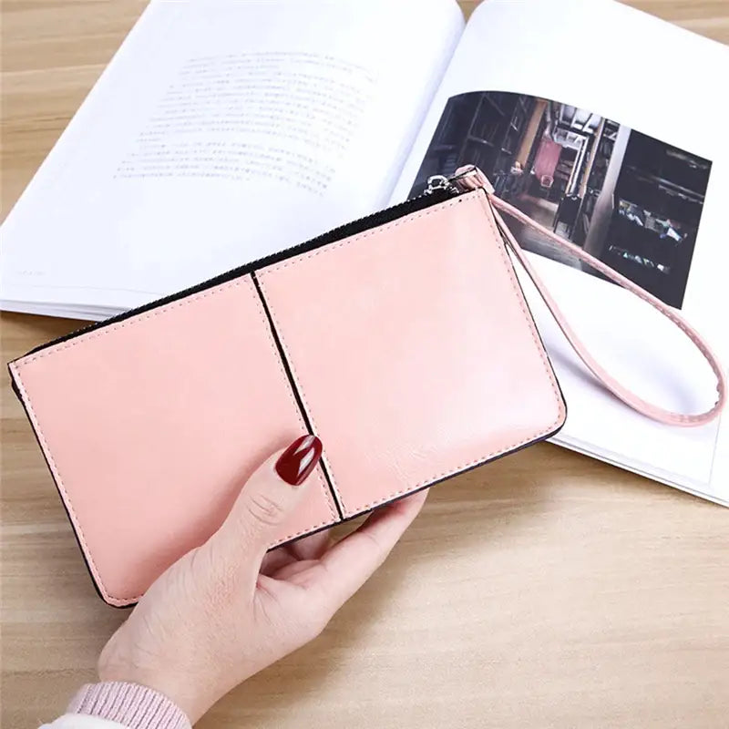 Grand Portefeuille Femme avec Anse Rose